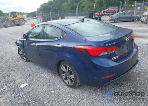 2015 Hyundai Elantra Limited from USA, damaged, VIN 5NPDH4AE8FH547556